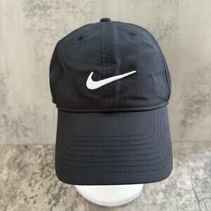 Nike Golf Baseball Cap Gray Mens OSFM Adjustable White Logo 727042-021